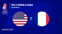 USA - Francúzsko: ONLINE prenos zo zápasu skupiny B na MS v hokeji 2024 v Česku.