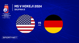 USA - Nemecko: ONLINE prenos zo zápasu skupiny B na MS v hokeji 2024 v Česku. 