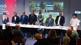 Oficiálne predstavenie olympijského námestia pred Domom športu v Bratislave