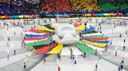 Fotka z otváracieho ceremoniálu na EURO 2024.