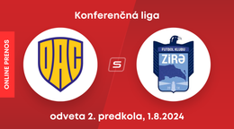 DAC Dunajská Streda - Zira FK: ONLINE prenos z odvetného zápasu 2. predkola Konferenčnej ligy.