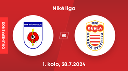 MFK Ružomberok - MFK Dukla Banská Bystrica: ONLINE prenos zo zápasu 1. kola v Niké lige.