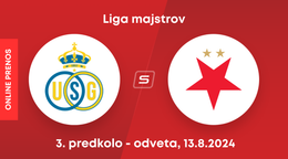 Royale Union Saint-Gilloise - Slavia Praha: ONLINE prenos 3. predkola Ligy majstrov.