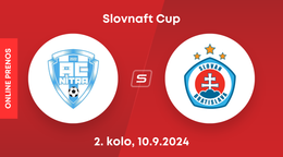 AC Nitra - ŠK Slovan Bratislava: ONLINE prenos zo zápasu 2. kola Slovnaft Cupu.