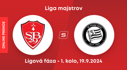 Stade Brest - SK Sturm Graz: ONLINE prenos zo zápasu 1. kola ligovej fázy Ligy majstrov.