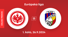 Eintracht Frankfurt - FC Viktoria Plzeň: ONLINE prenos zo zápasu 1. kola Európskej ligy.