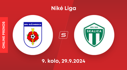 MFK Ružomberok - MFK Skalica: ONLINE prenos zo zápasu 9. kola Niké ligy.