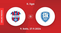 FC ViOn Zlaté Moravce - FC ŠTK 1914 Šamorín: ONLINE prenos zo zápasu 9. kola II. ligy.