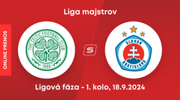 Celtic FC - ŠK Slovan Bratislava: ONLINE prenos zo zápasu 1. kola ligovej fázy Ligy majstrov.