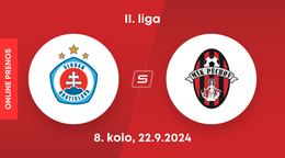 ŠK Slovan Bratislava B - MŠK Púchov: ONLINE prenos zo zápasu 8. kola II. ligy.