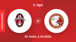 MŠK Púchov - Stará Ľubovňa Redfox FC: ONLINE prenos zo zápasu 10. kola II. ligy.