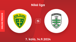 MŠK Žilina - MFK Skalica: ONLINE prenos zo zápasu 7. kola Niké ligy.