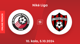 FK Železiarne Podbrezová - FC Spartak Trnava: ONLINE prenos zo zápasu 10. kola Niké ligy.