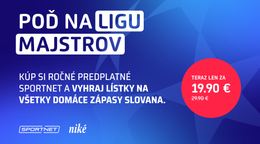 Slovan verzus giganti na Tehelnom poli. Poďte so Sportnetom na Ligu majstrov