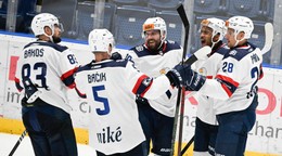 Hokejisti HC Slovan Bratislava.