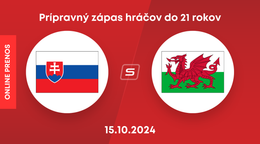 Slovensko U21 - Wales U21: ONLINE prenos z priateľského zápasu hráčov do 21 rokov.