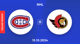 Ottawa Senators - Montreal Canadiens: Sledujte s nami online prenos zo zápasu zámorskej NHL.