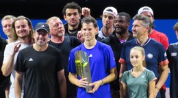 Dominic Thiem odohral rozlúčkový zápas