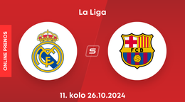 Real Madrid - FC Barcelona: ONLINE prenos zo zápasu 11. kola La Ligy.
