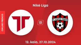 AS Trenčín - FC Spartak Trnava: ONLINE prenos zo zápasu 12. kola Niké ligy.