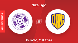 KFC Komárno - FC DAC 1904 Dunajská Streda: ONLINE prenos zo zápasu 13. kola Niké ligy.