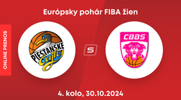 Piešťanské Čajky - Charnay Basket: LIVE STREAM zo zápasu 4. kola Európskeho pohára FIBA žien. 