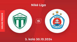 MFK Skalica - ŠK Slovan Bratislava: ONLINE prenos z dohrávky zápasu 3. kola Niké ligy.