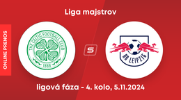 Celtic FC - RB Lipsko: ONLINE prenos zo zápasu 4. kola ligovej fázy Ligy majstrov.