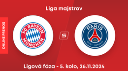 Bayern Mníchov - Paríž St. Germain: ONLINE prenos zo zápasu 5. kola ligovej fázy Ligy majstrov.