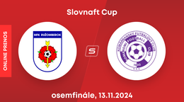 Ružomberok - Komárno: LIVE STREAM prenos zo zápasu Slovnaft Cupu.