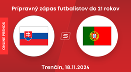 Slovensko U21 - Portugalsko U21: ONLINE z prípravného futbalového zápasu v Trenčíne.