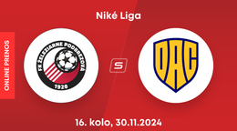 FK Železiarne Podbrezová - FC DAC 1904 Dunajská Streda: ONLINE prenos zo zápasu 16. kola Niké ligy.