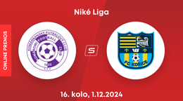 KFC Komárno - FC Košice: ONLINE prenos zo zápasu 16. kola Niké ligy.