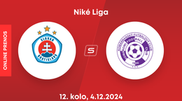 ŠK Slovan Bratislava - KFC Komárno: ONLINE prenos z dohrávky zápasu 12. kola Niké ligy.