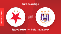 Slavia Praha - RSC Anderlecht: ONLINE prenos zo zápasu 6. kola Európskej ligy.