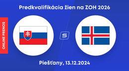 Slovensko vs. Island: ONLINE prenos zo zápasu predkvalifikácie žien na ZOH 2026