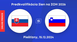 Slovensko - Slovinsko: ONLINE prenos zo zápasu predkvalifikácie žien na ZOH 2026.