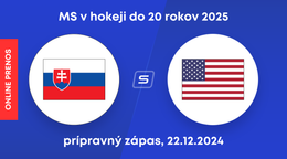 Slovensko U20 - USA U20: ONLINE prenos z prípravného zápasu