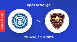 HK Nitra - HK Dukla Trenčín: ONLINE prenos zo zápasu 29. kola Tipos extraligy.