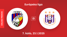 Viktoria Plzeň - RSC Anderlecht: ONLINE prenos zo zápasu 7. kola Európskej ligy.