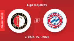 Feyenoord - Bayern Mníchov: ONLINE prenos zo zápasu 7. kola Ligy majstrov. 