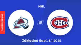 Colorado Avalanche - Montreal Canadiens: ONLINE prenos zo zápasu NHL.