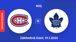 Montreal Canadiens - Toronto Maple Leafs: ONLINE prenos zo zápasu NHL.