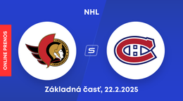 Ottawa Senators - Montreal Canadiens: ONLINE prenos zo zápasu NHL.