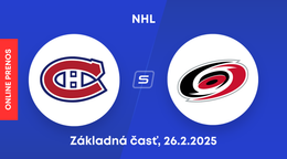 Montreal Canadiens - Carolina Hurricanes: ONLINE prenos zo zápasu NHL.