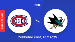 Montreal Canadiens - San Jose Sharks: ONLINE prenos zo zápasu NHL.