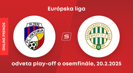 FC Viktoria Plzeň - Ferencváros Budapešť: ONLINE prenos zo zápasu Európskej ligy.