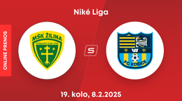 MŠK Žilina - FC Košice: ONLINE prenos zo zápasu 19. kola Niké ligy.