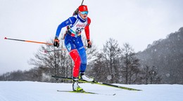 Michaela Straková na zimnom Európskom olympijskom festivale mládeže 2025. 