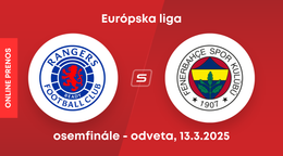 Glasgow Rangers - Fenerbahce Istanbul: ONLINE prenos z odvetného zápasu osemfinále Európskej ligy.